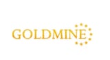 Goldmine logo with gold text and decorative dots on the right