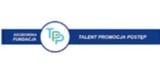 Talent Promotion Postep logo with blue circular badge and horizontal banner design